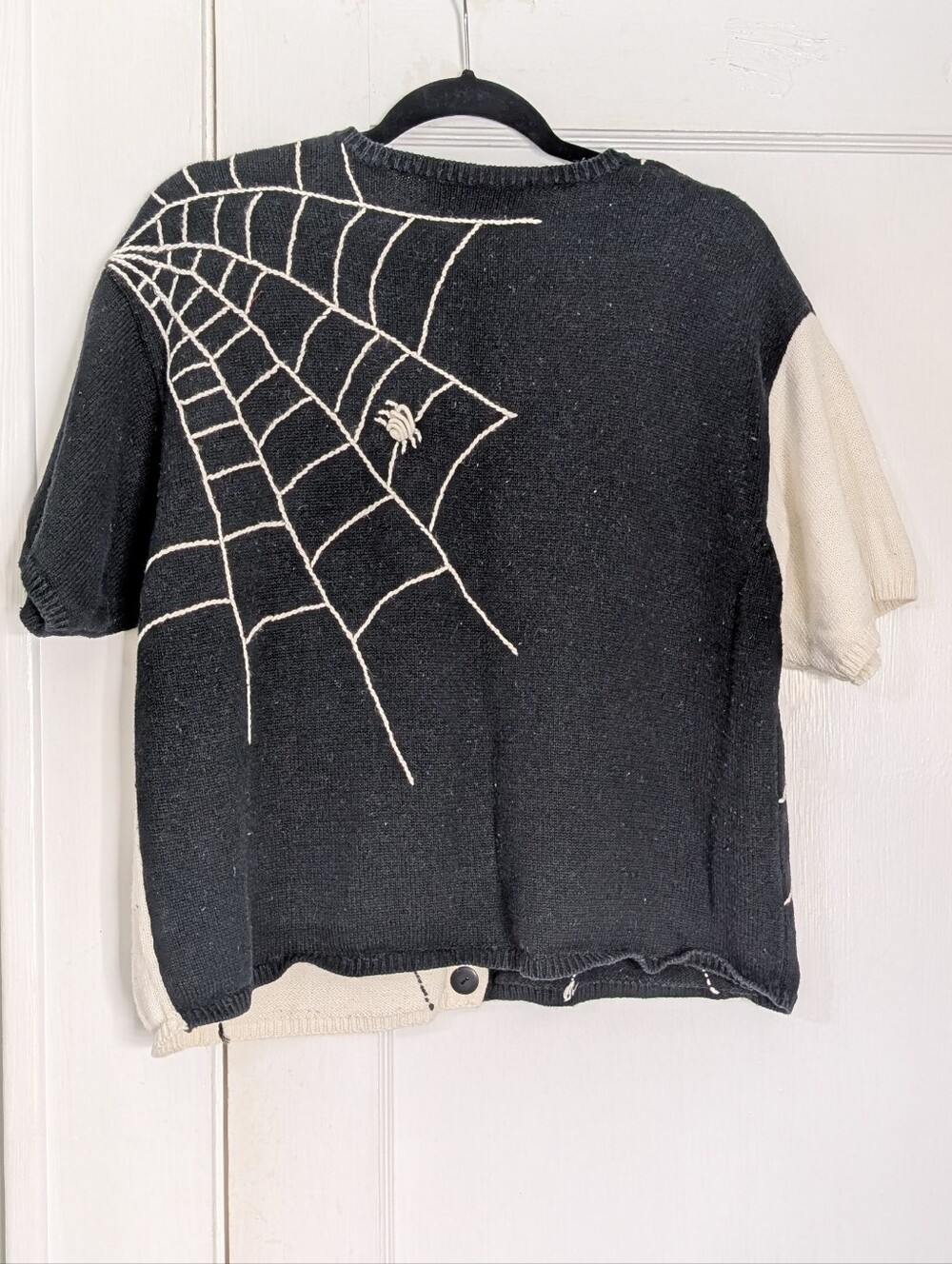 Vintage Marisa Christina Halloween Short Sleeve Sweater Women's XL Goth Spooky - Picture 4 of 5